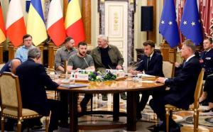 法德意罗领导人会见乌克兰总统泽连斯基