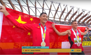 首金！王嘉男夺得田径世锦赛男子跳远金牌
