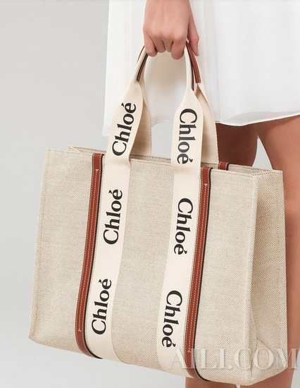 chloe woody tote bag