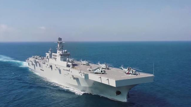 港媒评述:075型战舰助力中国海军远征