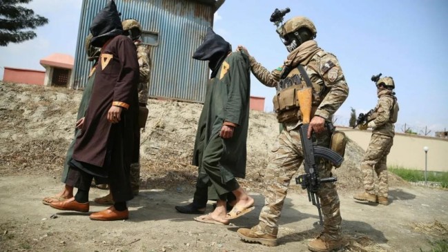 2021年3月,阿富汗安全部队在贾拉拉巴德逮捕塔利班成员和isis武装