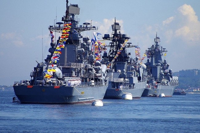 俄罗斯太平洋舰队庆祝成立290周年
