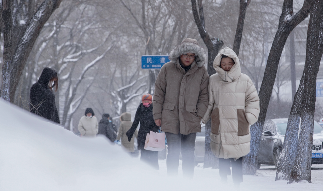 东北雪大到模糊 与"雪台风"有关?专家这样回应