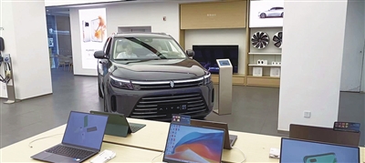 新能源车“开进”大型商业综合体