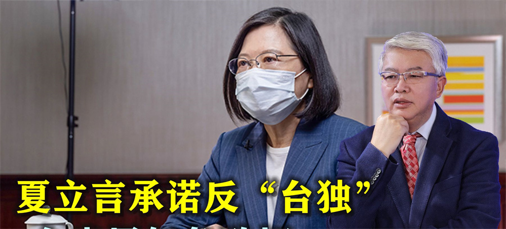 当着大陆面，夏立言承诺反“台独”并提3大诉求，台当局气急败坏