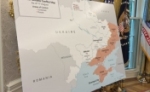 美乌领导人会晤期间，白宫摆出一张地图