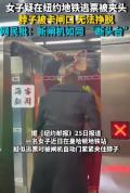 纽约女子疑似地铁逃票被夹头 闸机故障引热议