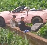 云南大理一敞篷车落入农田7人受伤 事故原因正在调查