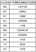 端午高速不免费！北京公布易拥堵及事故多发路段 假期出行需谨慎