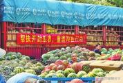 29吨河南西瓜到广东 数百人排队支持 退役军人爱心助农