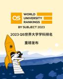 QS世界大学学科排名出炉！中国大陆99所高校进榜，入榜数量全球第三高