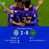 中超：津门虎2-0浙江 主场完胜锁定胜局