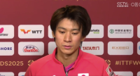 張本智和男單男雙均出局 戶上隼輔回應(yīng)戰(zhàn)勝張本智和