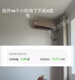 女生開14小時空調(diào)耗電不足4度 空調(diào)怎么開才能省錢又有效