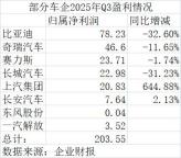 丰田Q3利润超5个比亚迪 凸显车企盈利差距