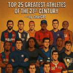 ChatGPT评21世纪最伟大运动员 博尔特梅西领衔