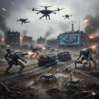 机器人突袭乌军阵地 未来战争形态变革