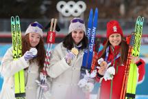 冬奥会冬季两项女子15公里个人赛图集 法国选手摘金夺银