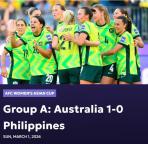 女足亚洲杯揭幕战：澳大利亚胜菲律宾 克尔头球制胜