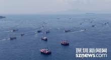 深圳南澳开渔 六十余艘渔船出海 非遗民俗礼敬蓝海