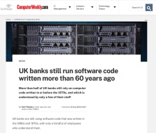 系统比人还老几十岁：英国数十家银行仍在运行上世纪 60 年代的代码