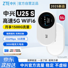 中兴推出 199 元轻量化 5G RedCap 随身 Wi-Fi U25S：支持内外置网卡 + 双频网络，3050mAh 大电池