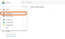 如何使用谷歌云端硬盘上传文件