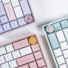 华硕公布 a 豆香氛机械键盘：65% 配列铝坨坨，右上角多媒体旋钮兼具香氛功能