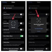 iPhone如何禁用隐藏和最近删除照片的Face ID或Touch ID