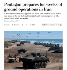 美军地面战“数周速决”方案曝光 想要复刻海湾战争！媒体分析：有三大死穴！伊朗警告：士兵已等候多时 会歼灭来犯美军