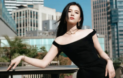 张婧仪穿一字肩黑裙好优雅 矜贵千金感溢出屏幕