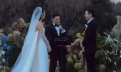 霍启仁在玉龙雪山举办婚礼 泰国妻子高挑美艳