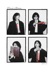 孙千晒校园风写真 又甜又飒的“美美高妹”