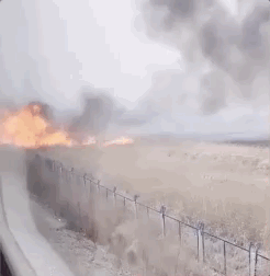 齐齐哈尔一列车被窗外大火逼停 铁路部门通报