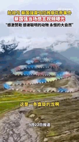 Cai Guoqiang演讲的现场视频被暴露出来，引起了生