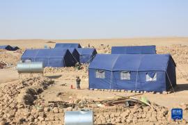 چادرهای امدادرسانی چین به دستان زلزله زدگان افغانستان رسید
