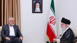 دیدار رهبر ایران با رئیس دفتر سیاسی حماس