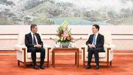 دیدار معاون رئیس جمهور چین با رئیس غول حمل و نقل فرانسه