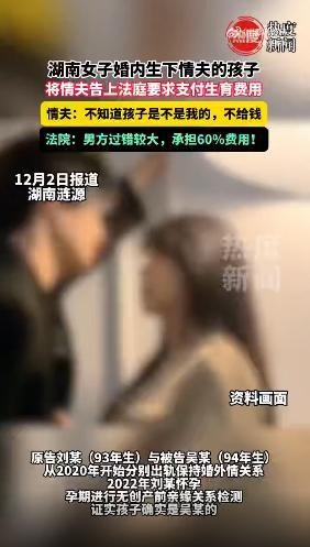 女子婚内生下私生女将情夫告上法庭 出轨双方对簿公堂