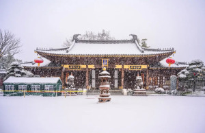 东林祖庭壬寅新年第一场瑞雪