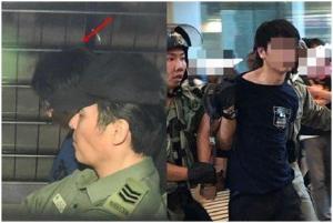 对警员实施“割颈”的香港男子被判7年9个月监禁