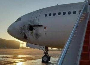 伊拉克首都国际机场遭火箭弹袭击 一架飞机受损
