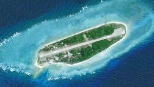 卫星图像证实太平岛正“填海造陆” 台方否认