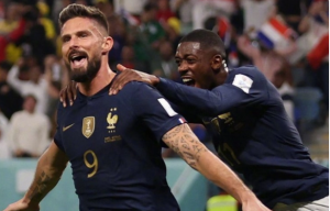 法国4-1大胜澳大利亚 吉鲁双响 姆巴佩拉比奥传射