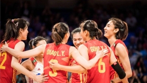 世界女排联赛总决赛：中国战胜巴西晋级四强
