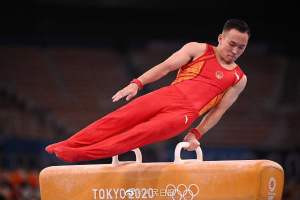 体操男子全能决赛 肖若腾摘银牌