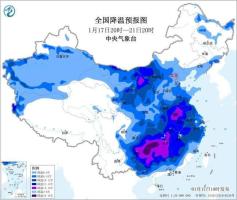 寒潮蓝色预警 黄淮、江淮等地降温可达16℃以上