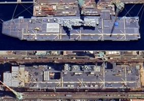卫星图揭露日本出云级航母化进展 改造加速进行