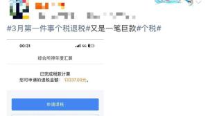 有人凌晨蹲点退税退了3万多 网友纷纷晒出结果