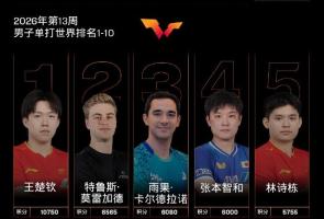 林诗栋排名下降无缘世界杯种子 因伤退赛影响排名